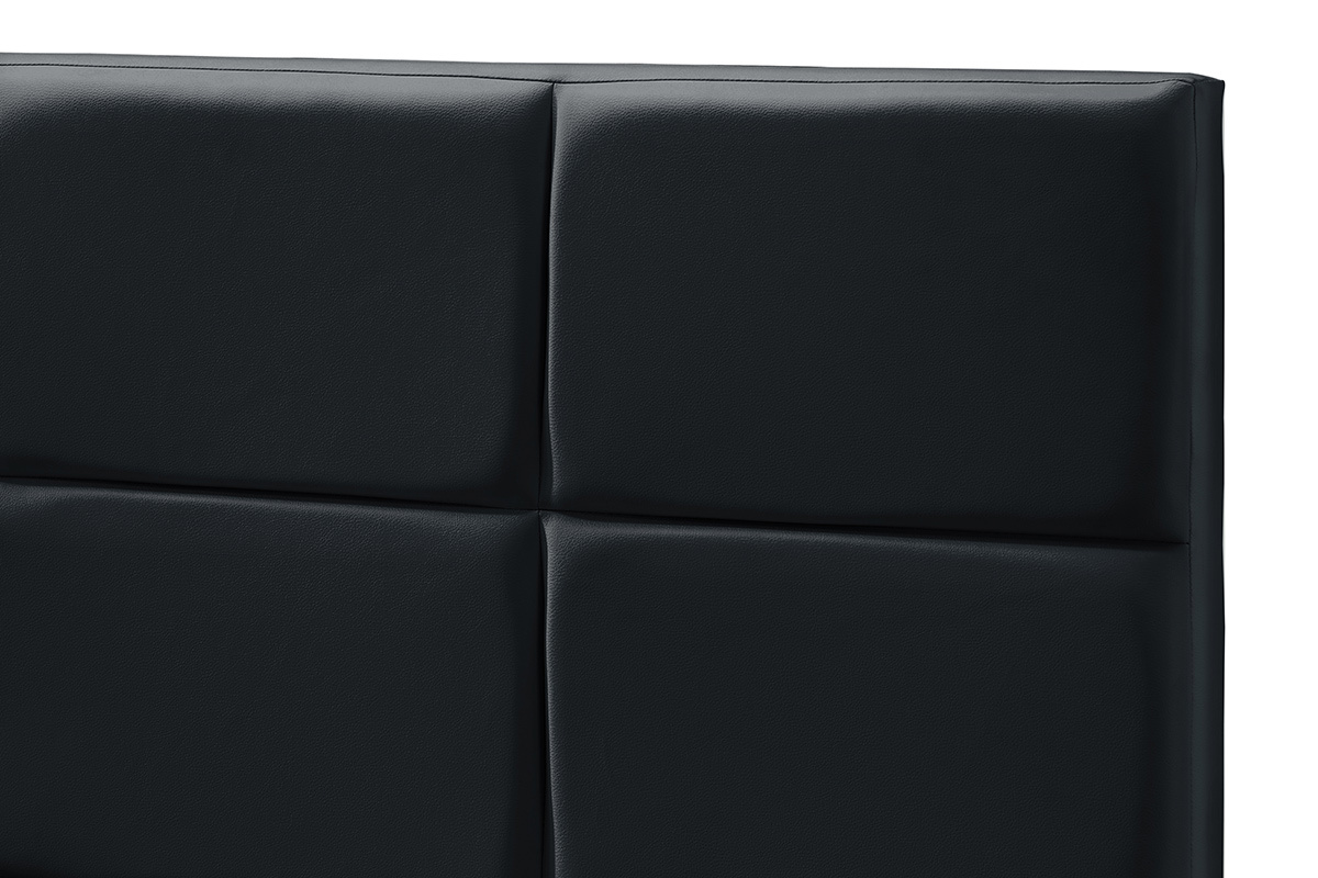 Cama de matrimonio 160x200 cm negro SOLAL