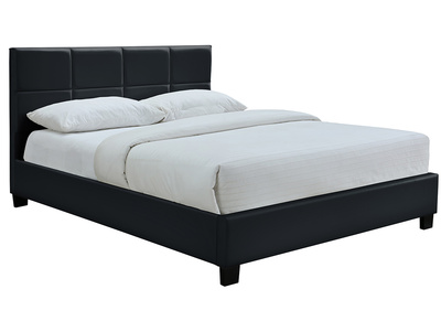 Cama de matrimonio 160x200 cm negro SOLAL