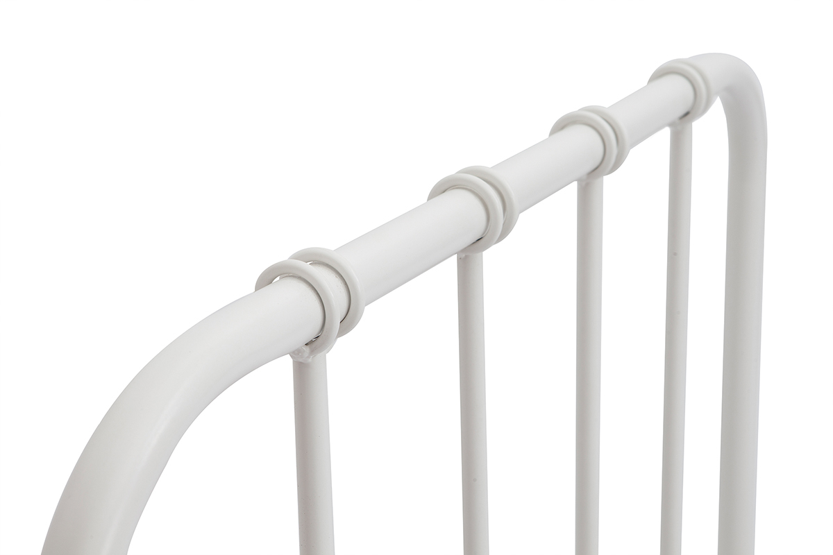 Cama de metal blanca 90נ190cm AUGUSTE