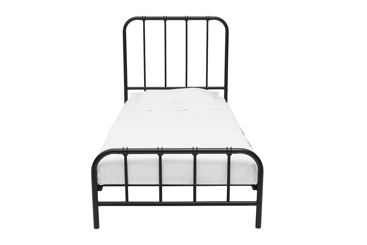 Cama de metal negra 90נ190cm AUGUSTE