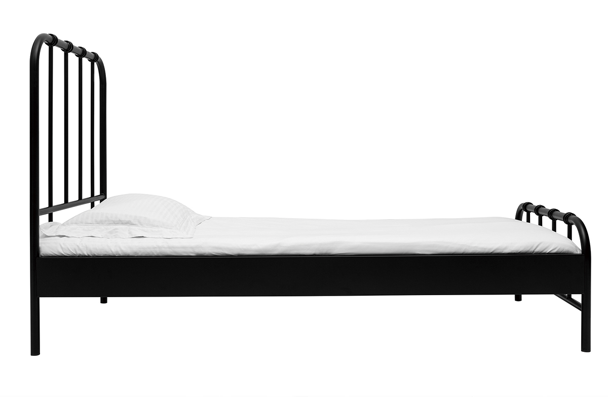 Cama de metal negra 90נ190cm AUGUSTE