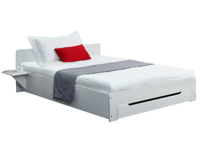 Cama dise&ntilde;o blanco 1 persona 90x190 LORIS