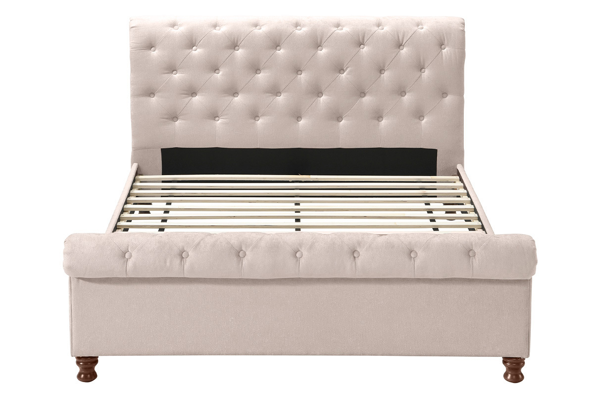 Cama doble 160*200 terciopelo RILEY