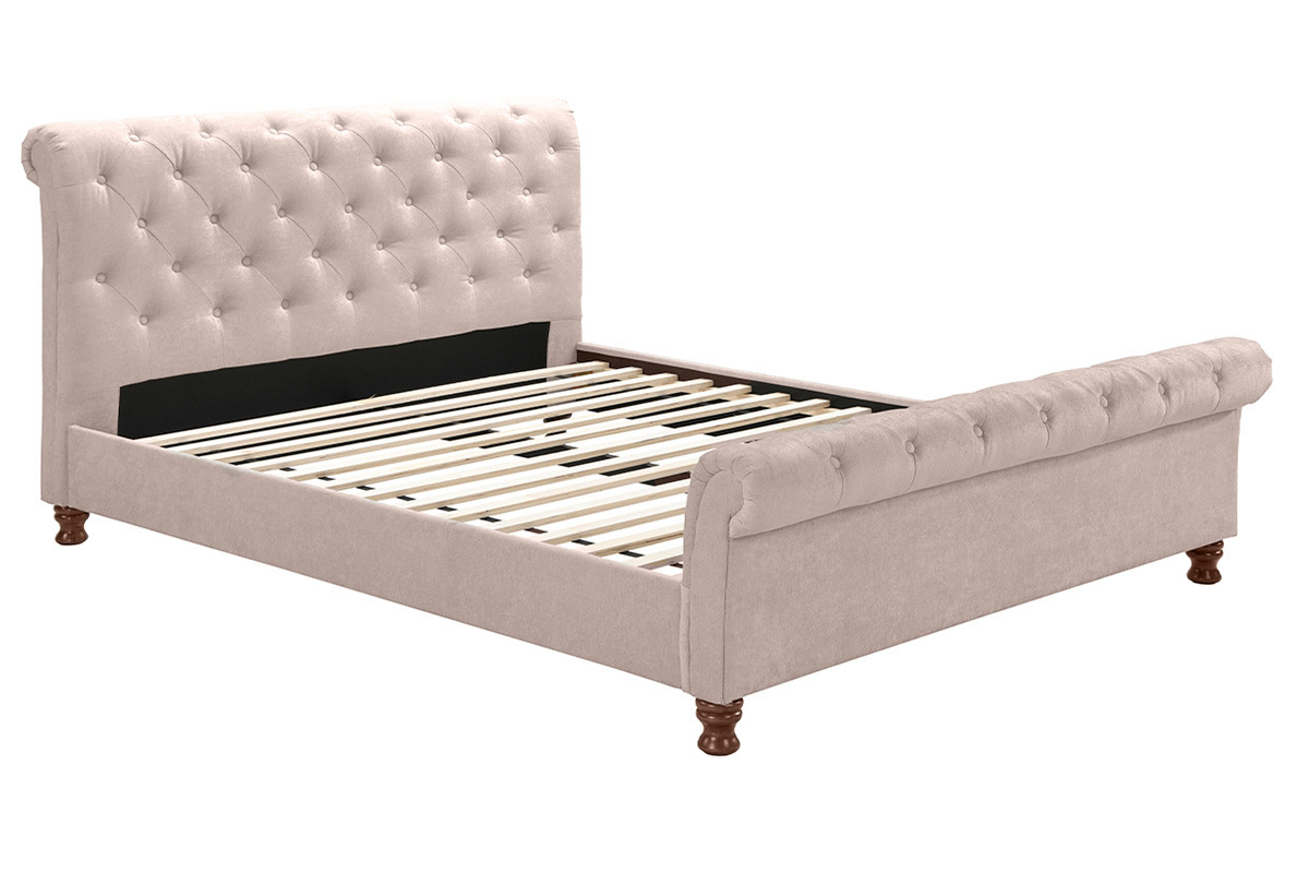 Cama doble 160*200 terciopelo RILEY