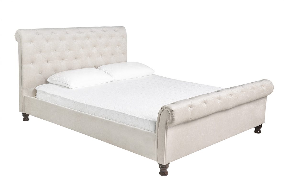 Cama doble 160*200 terciopelo RILEY