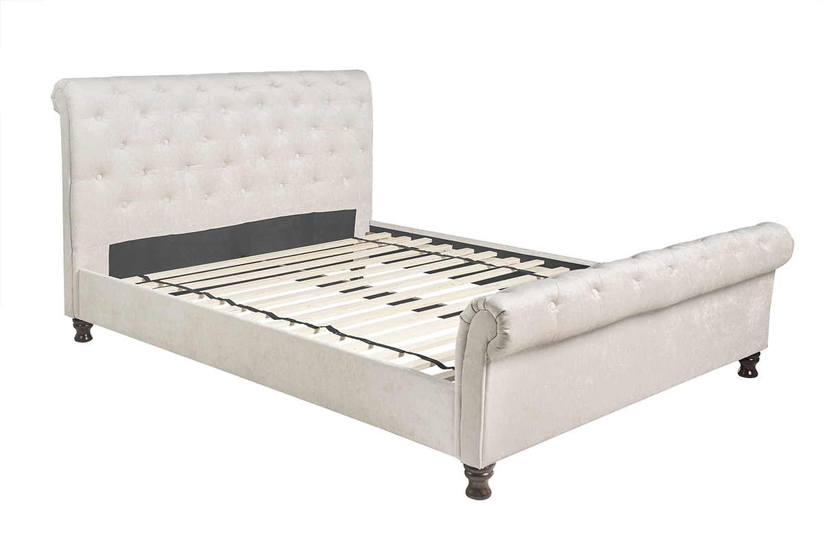 Cama doble 160*200 terciopelo RILEY