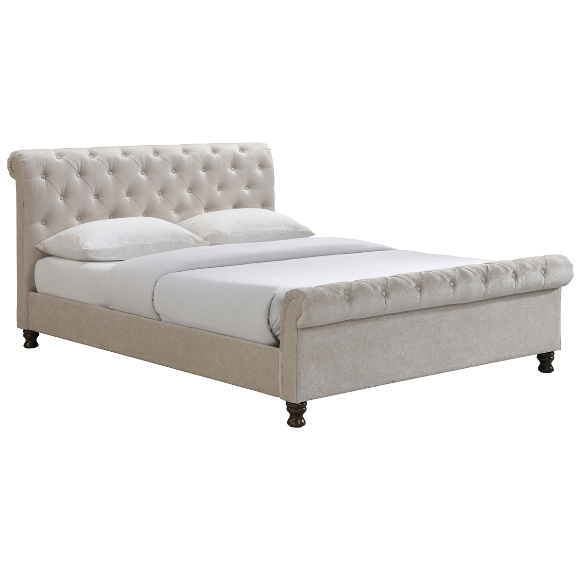 Cama doble 160*200 terciopelo RILEY