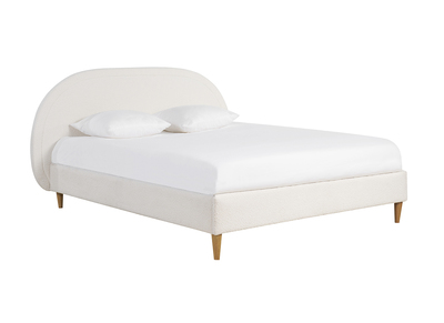 Cama doble 160 x 200 cm de borreguillo CHARLINE