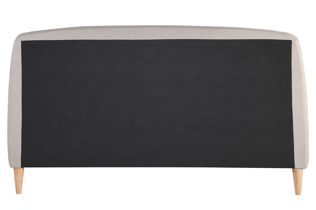 Cama escandinava 140 x 200cm tejido beige NIELS