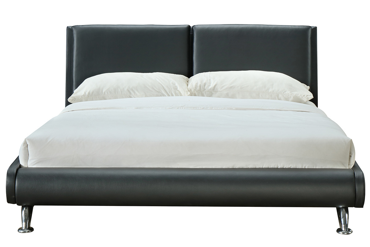 Cama matrimonial 160*200 negra JOAO