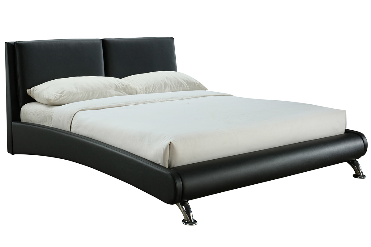 Cama matrimonial 160*200 negra JOAO