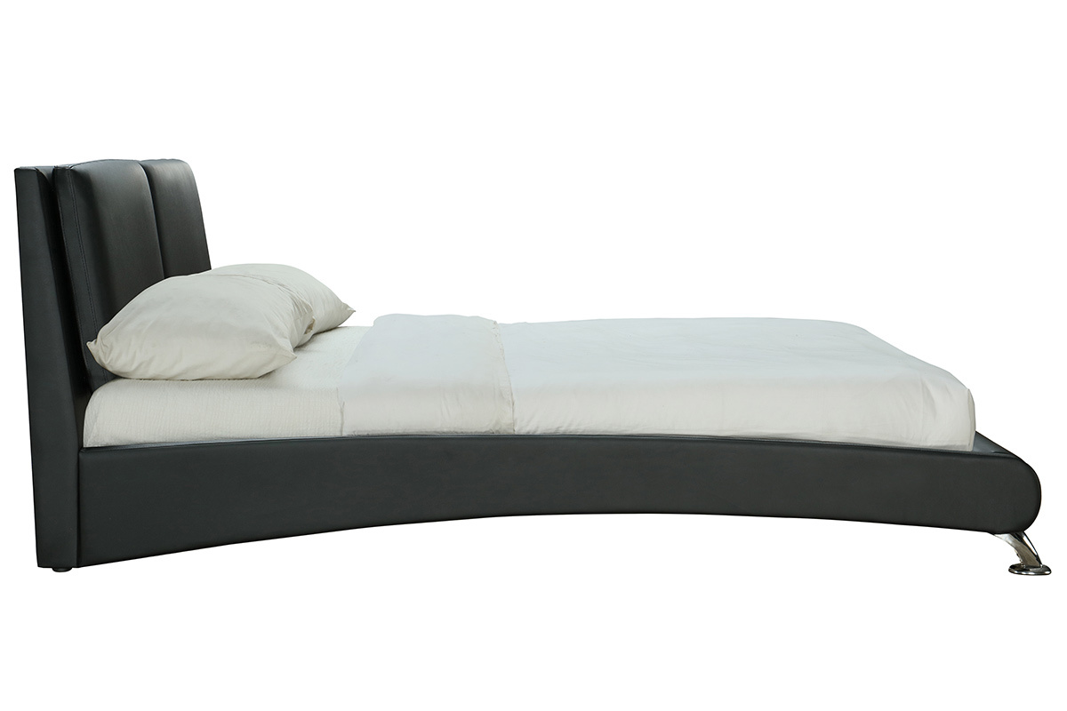 Cama matrimonial 160*200 negra JOAO