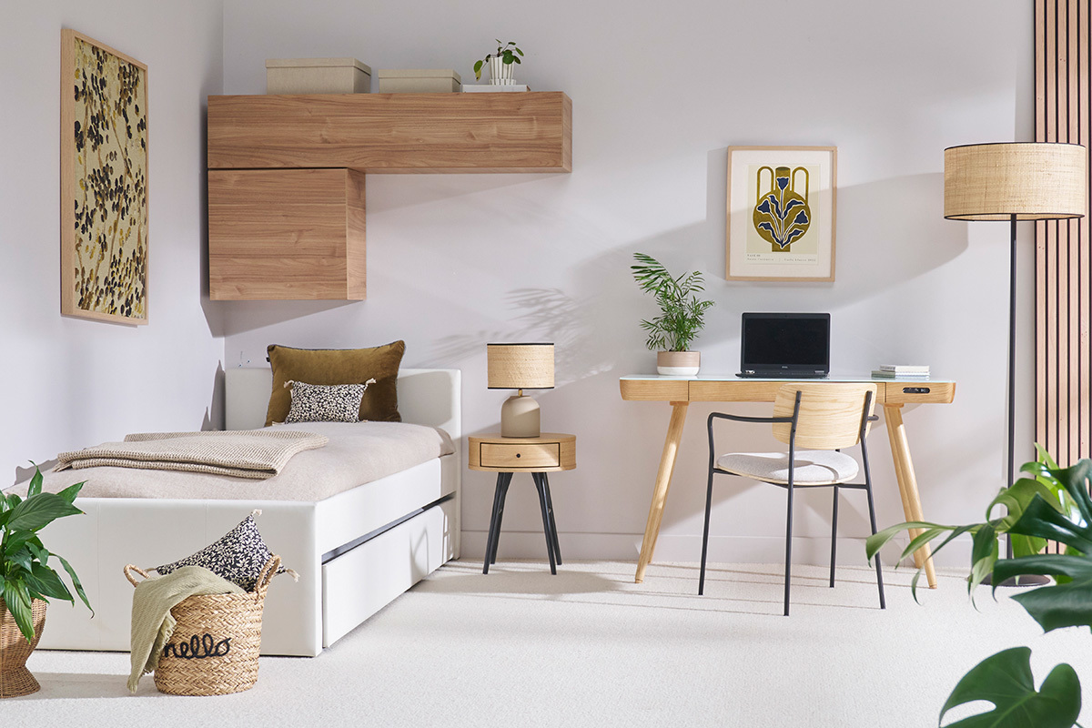 Cama nido 90 x 195 cm blanco MACCO