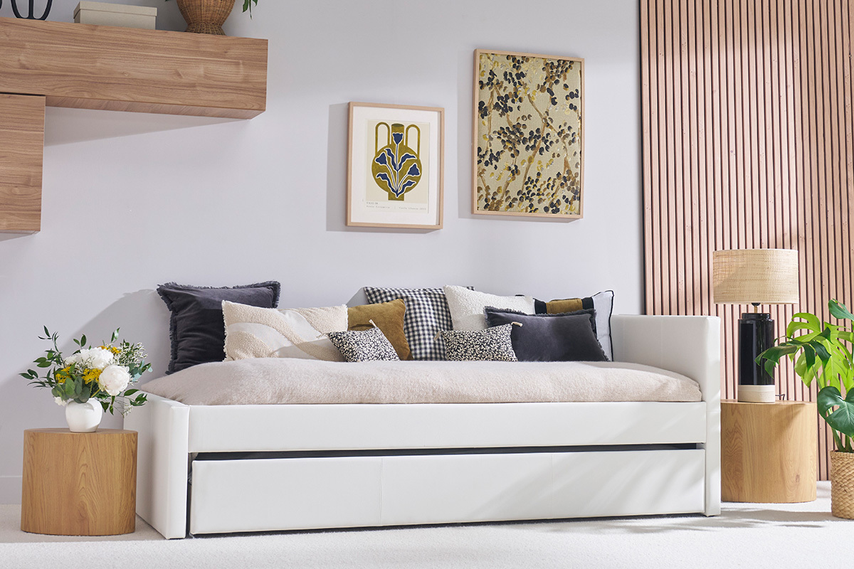 Cama nido 90 x 195 cm blanco MACCO