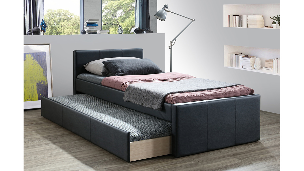 Cama nido 90x200 (180x200) NEGRO: 230,00 €