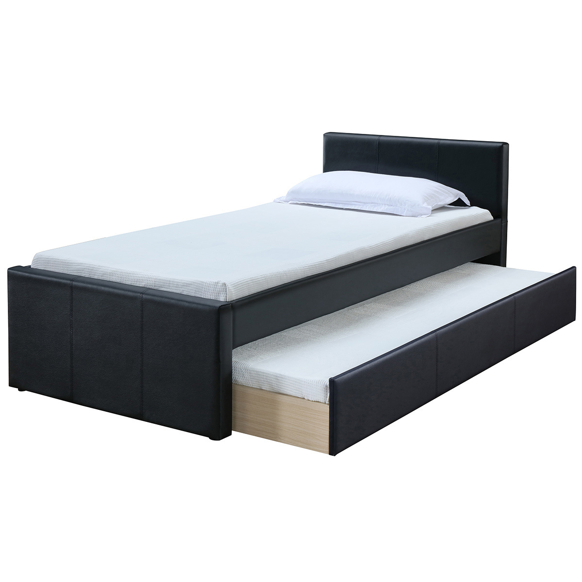 Cama nido 90 x 195 cm negro mate MACCO