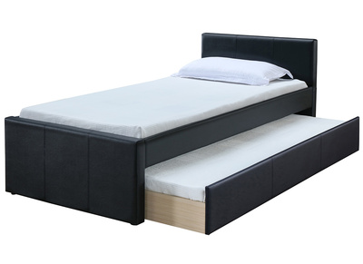 Cama nido 90 x 195 cm negro mate MACCO