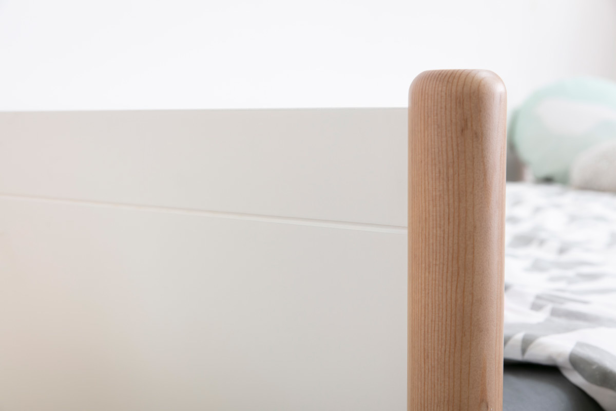Cama nido blanco y madera 90 cm SIAMOI