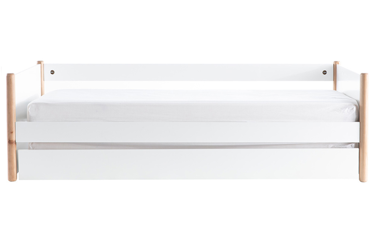 Cama nido blanco y madera 90 cm SIAMOI