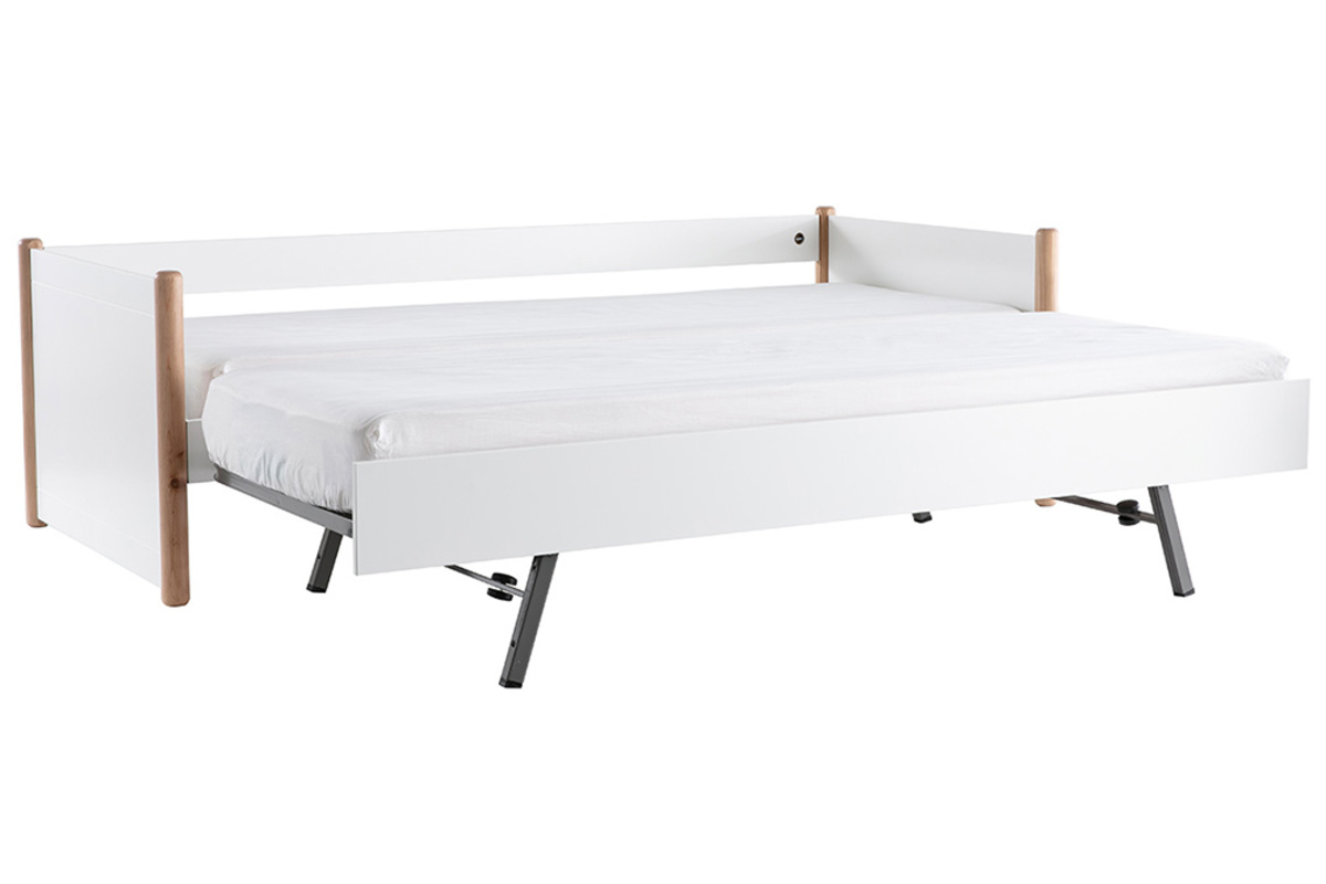 Cama nido blanco y madera 90 cm SIAMOI