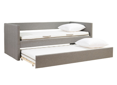 Cama nido de tela gris 90 x 190 cm ELIE