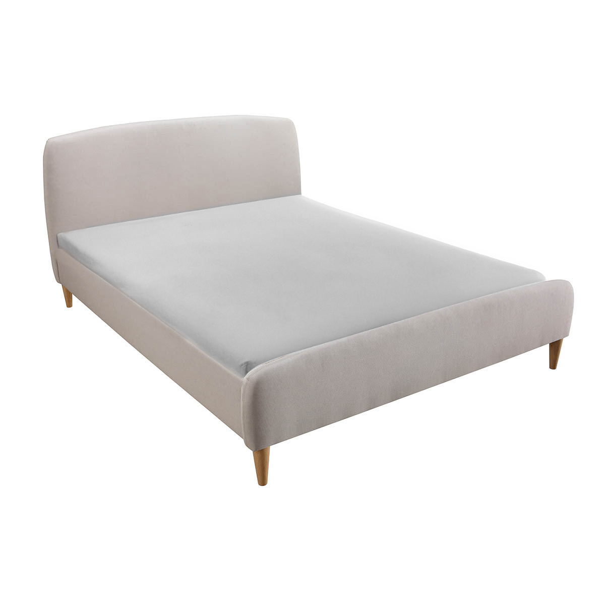 Cama nórdica 160 x 200cm tejido beige NIELS