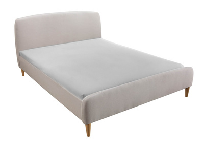 Cama n&oacute;rdica 160 x 200cm tejido beige NIELS