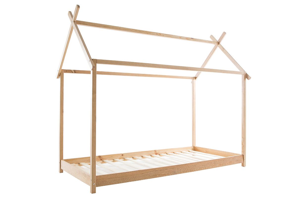 Cama y somier infantil cabaa madera 90x200cm KBANE