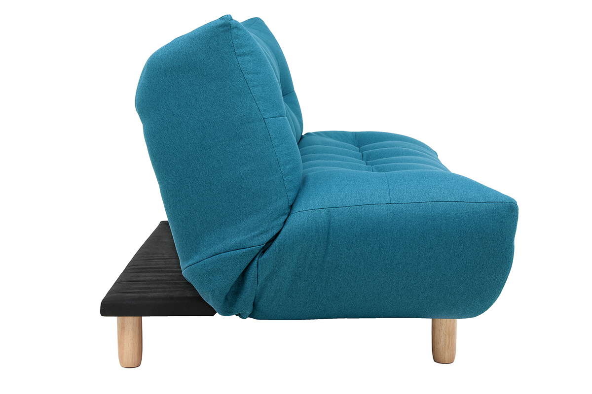 Canap convertible scandinave bleu canard YUMI
