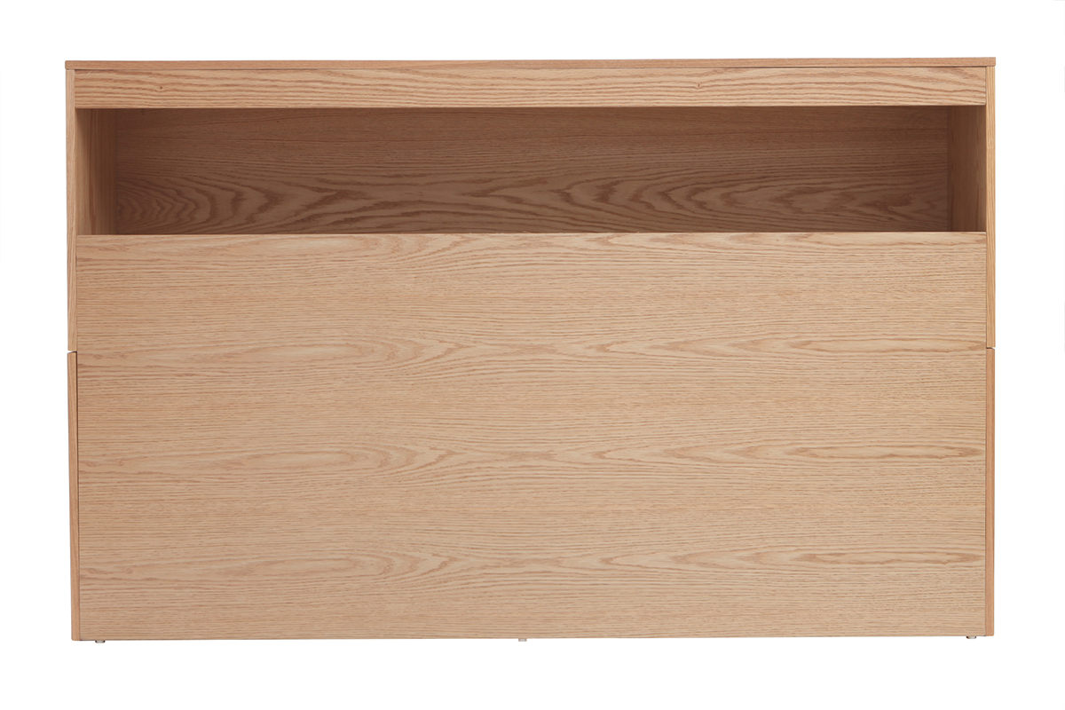 Cebecero con almacenaje madera clara 160 cm HYPNOS