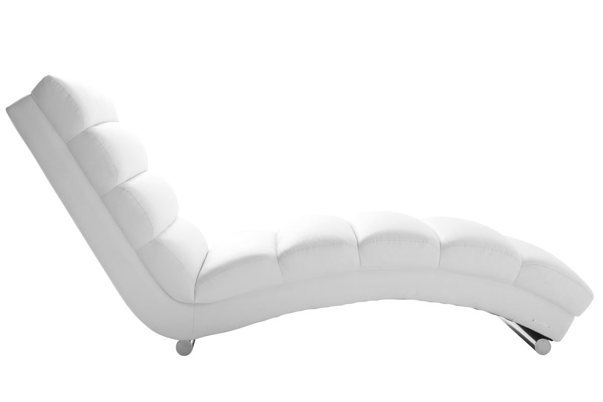 Chaise Longue de diseo blanca TAYLOR