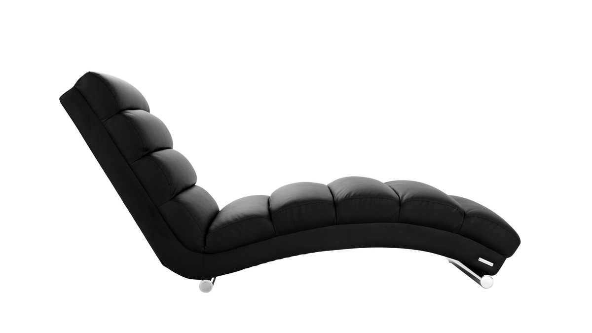 Chaise Longue de diseo negra TAYLOR