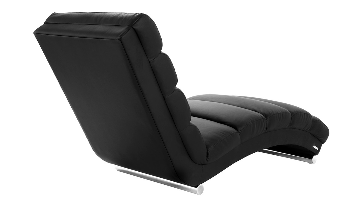 Chaise Longue de diseo negra TAYLOR