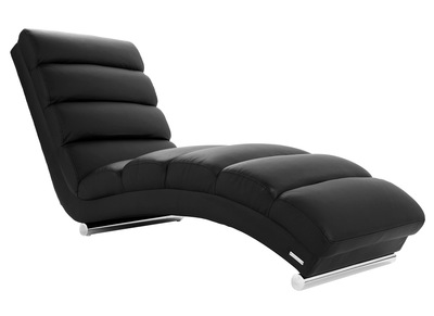 Chaise Longue de diseño negra TAYLOR