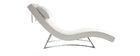 Chaise longue diseño blanco MONACO
