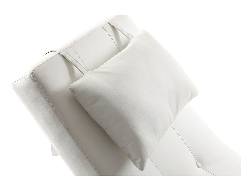Chaise longue diseño blanco MONACO - Gauche Chaise longue diseño blanco MONACO