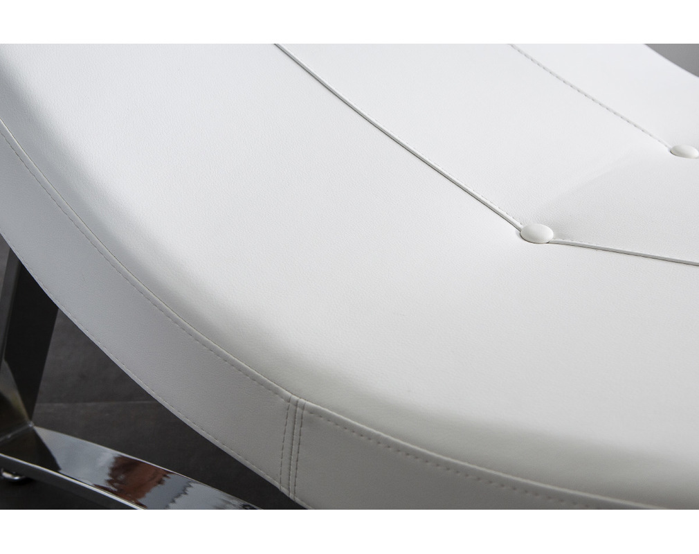 Chaise longue diseño blanco MONACO - Chaise longue diseño blanco MONACO