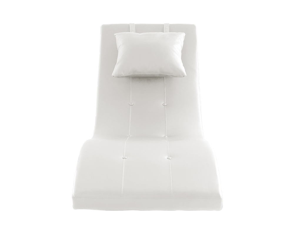 Chaise longue diseño blanco MONACO - Chaise longue diseño blanco MONACO