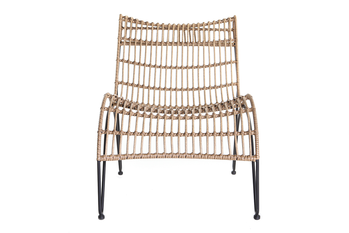 Chaise longue en hilo de resina imitaci�n mimbre BELLAVISTA