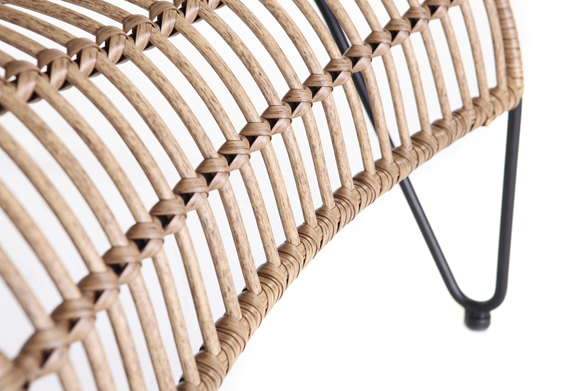 Chaise longue en hilo de resina imitaci�n mimbre BELLAVISTA