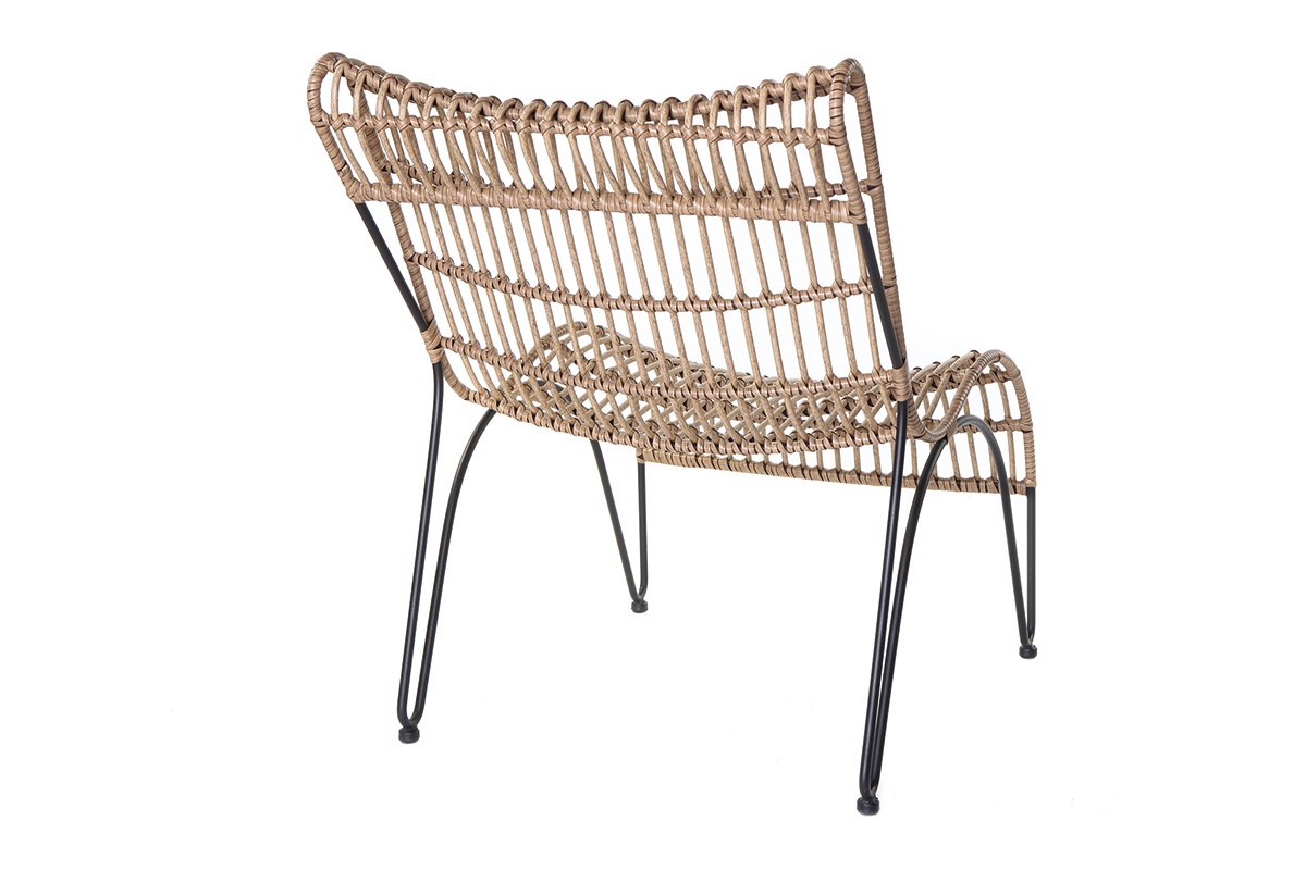 Chaise longue en hilo de resina imitaci�n mimbre BELLAVISTA