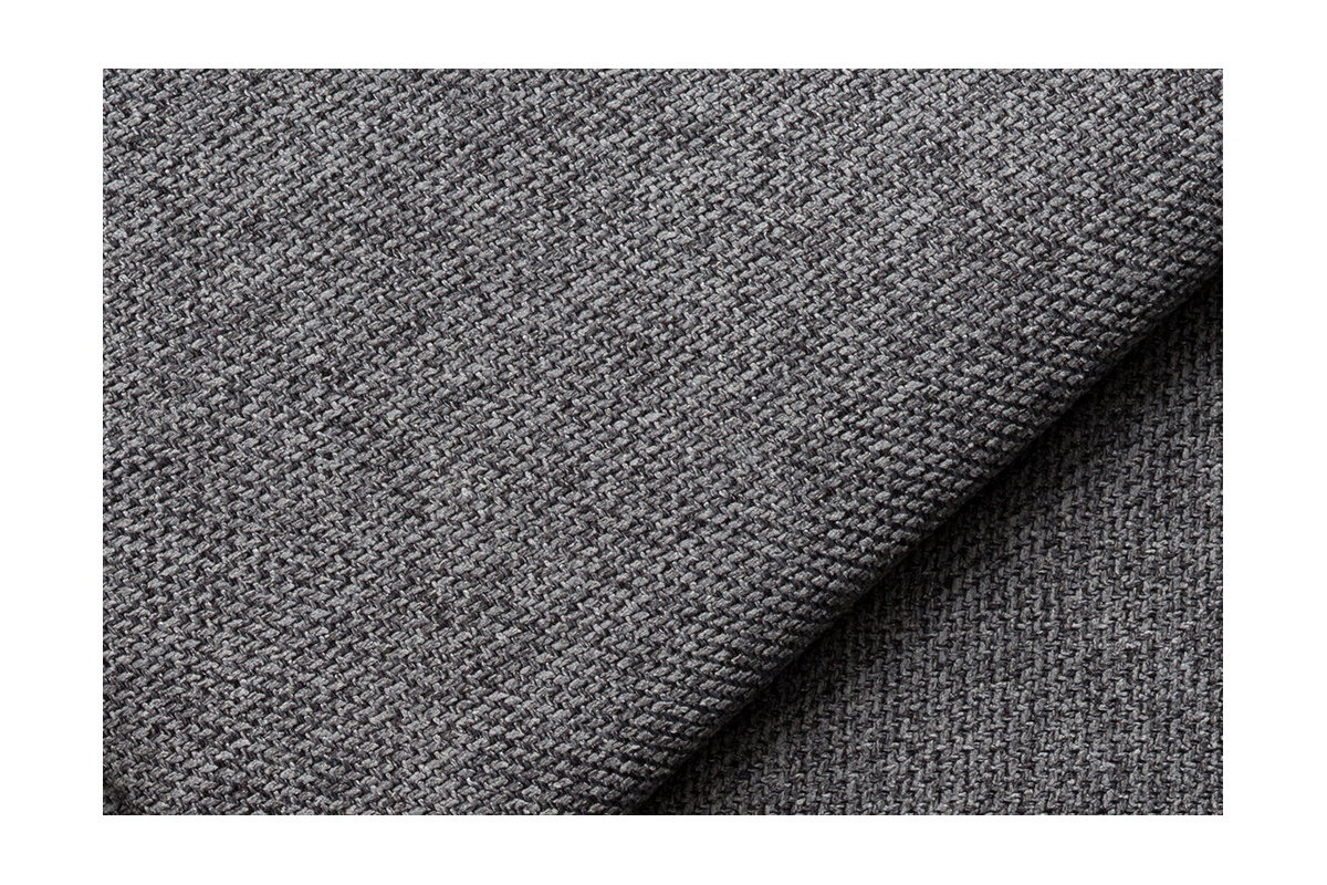 Chaise longue esquina izquierda tejido gris antracita PLURIEL