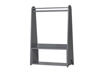 Colgador de ropa infantil madera lacado gris mate KIDDO
