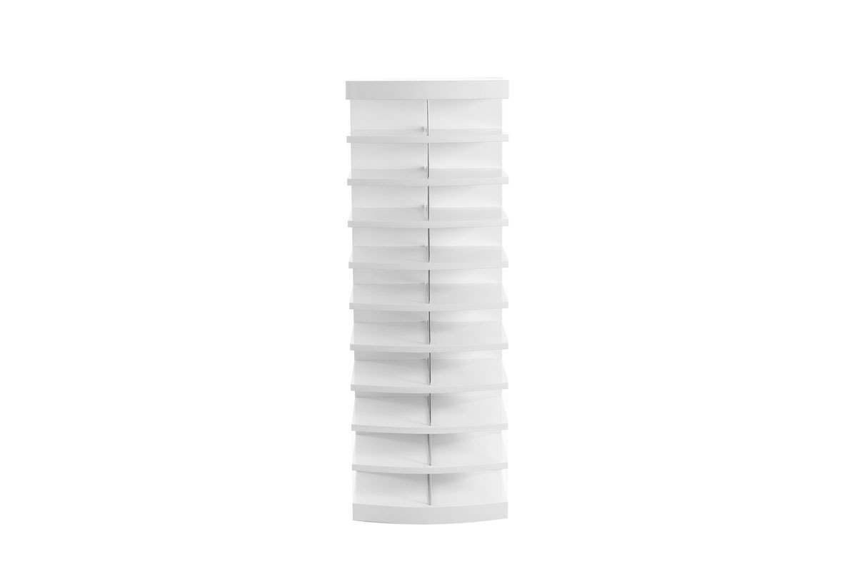 Columna de almacenaje blanca diseo