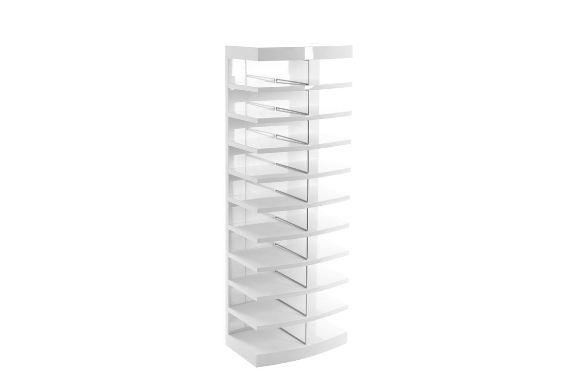 Columna de almacenaje blanca diseo