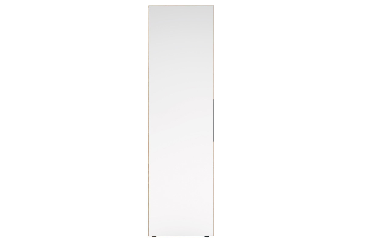 Columna de almacenaje negra y madera STELE