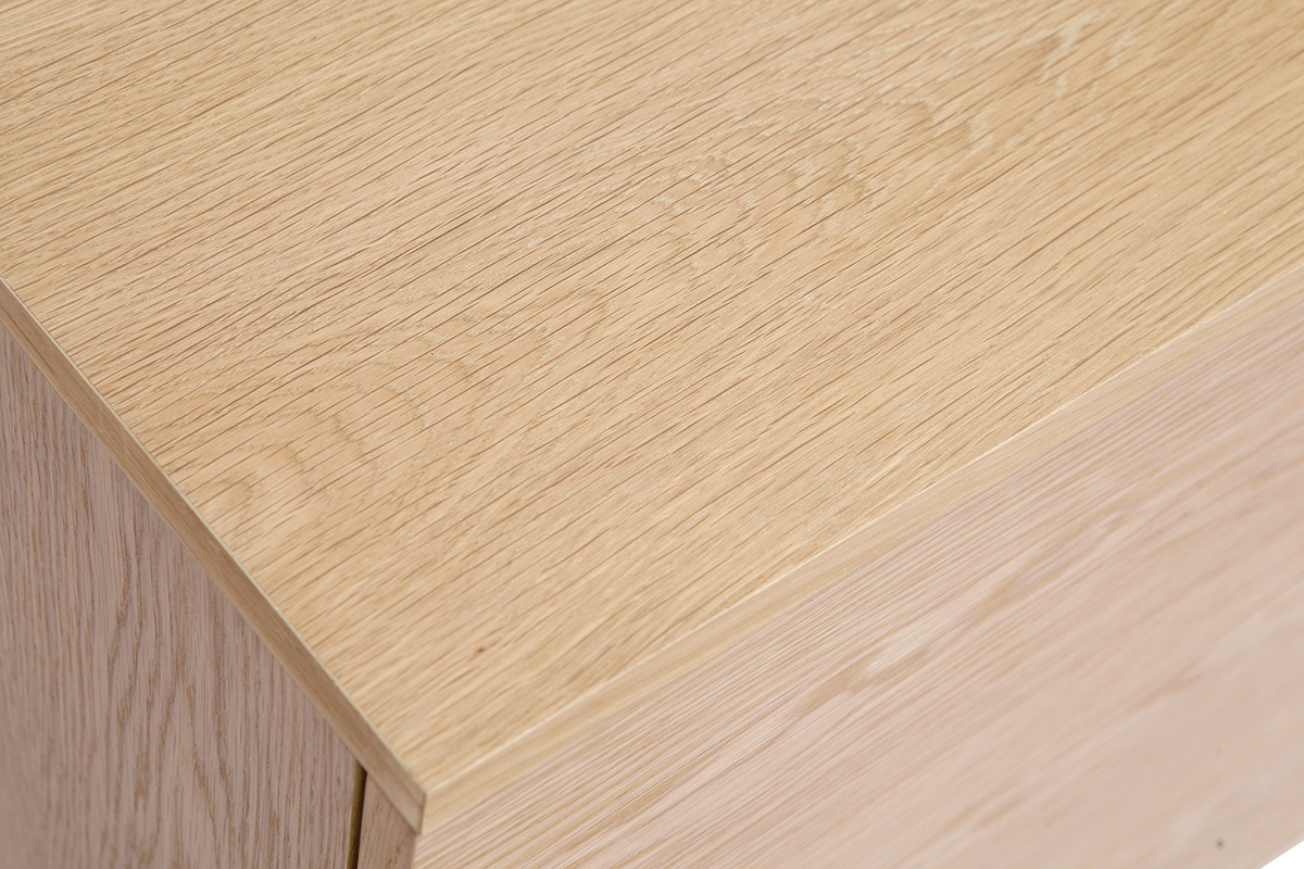 Cmoda de 6 cajones de madera clara 120 cm FREDDY