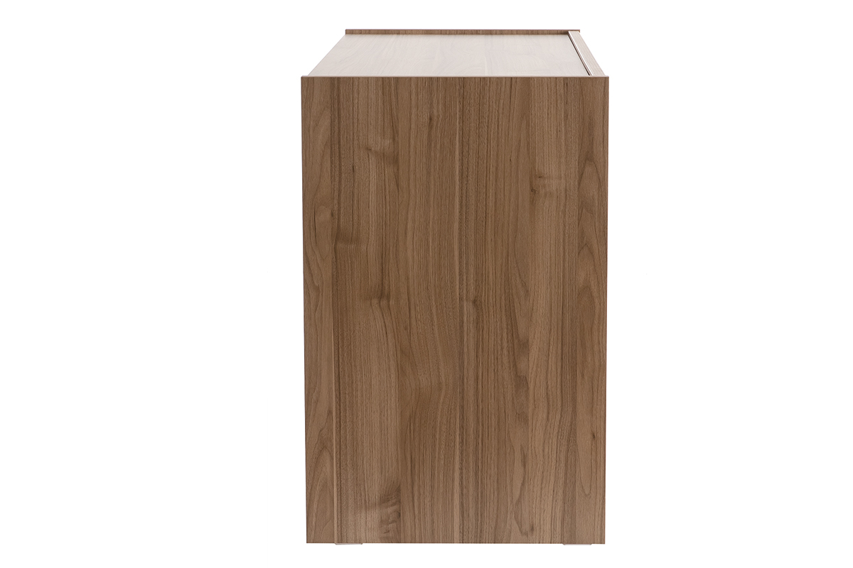 Cmoda de diseo de 3cajones con acabado roble 111cm ODE