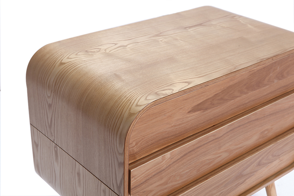 C�moda de dise�o fresno 3 cajones BJORG