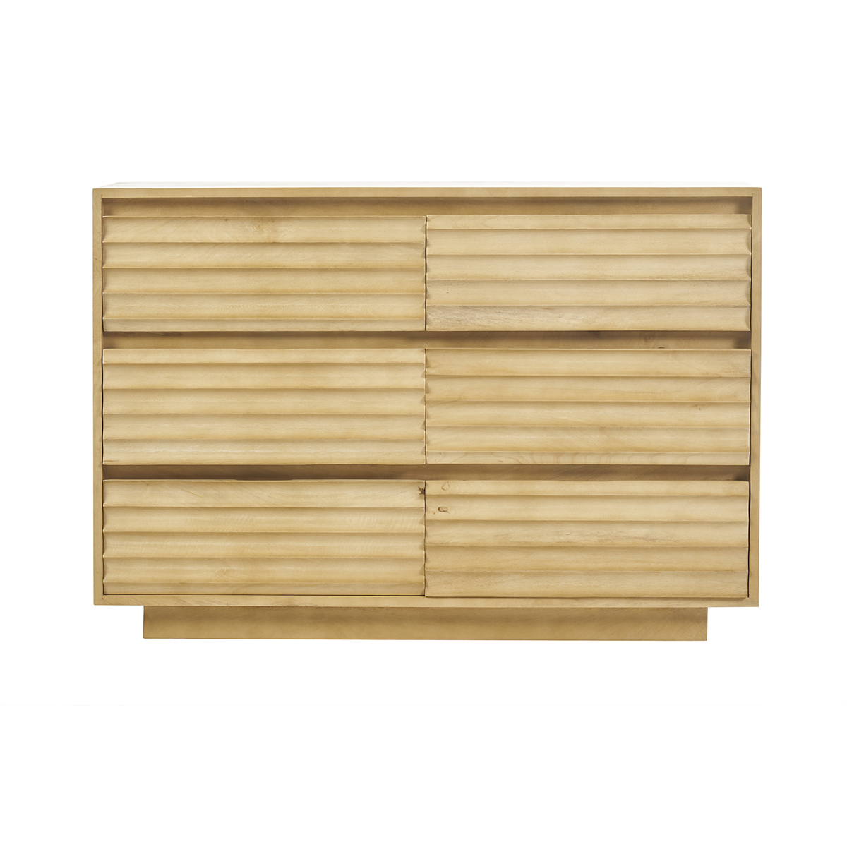 Cómoda de madera maciza de mango con 6 cajones L110 MATCHA